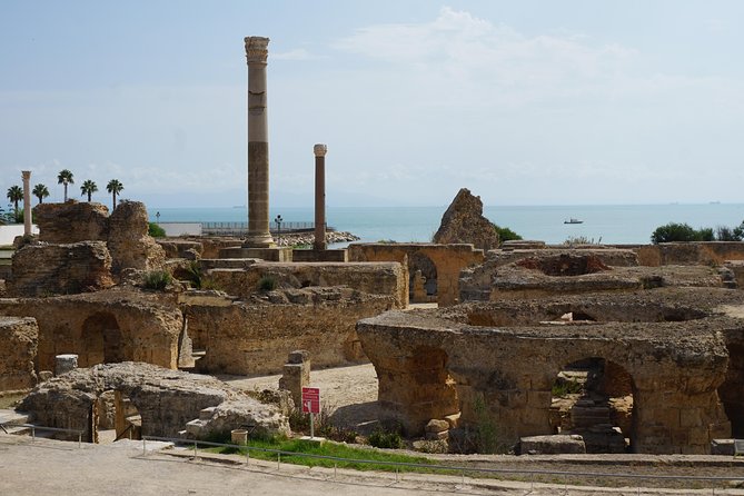 Guided Bike Tour of Carthage Archeological Site in Tunisia - The Baths of Antoninus deserve the longest pause