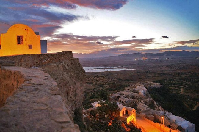 Out of time Berber villages Tekrouna and Zriba Alia - Takrouna and the Gulf of Hammamet view