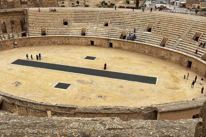 Private Half Day Tour to Roman Coliseum EL JEM from Monastir - The upper tiers and the view over El Jem