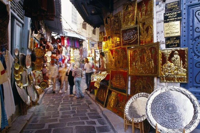 Tunis: Carthage, Bardo Museum, Sidi Bou Said & Medina Group Tour - Sidi Bou Said: blue-and-white streets above the sea