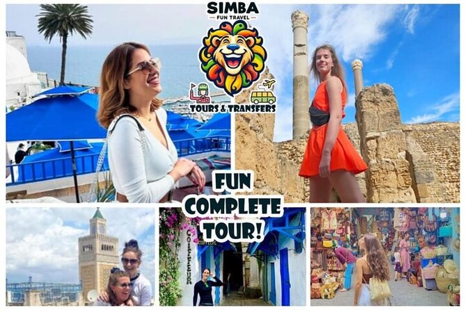 VIP Tour: Tunis Medina/Bardo, Sidi Bou Said, Carthage |PICKUP ALL - Sidi Bou Said and the famous blue-and-white streets